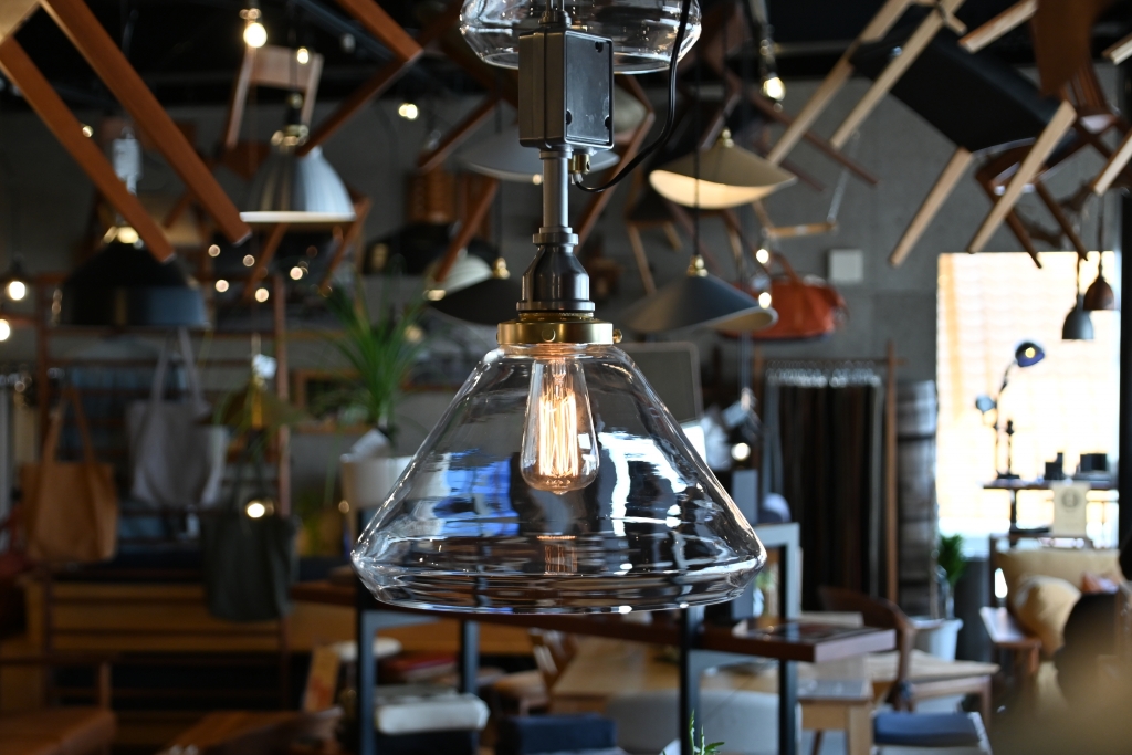 【照明】Industrial Pendant Light【ガラスシェードタイプ大】 (9)